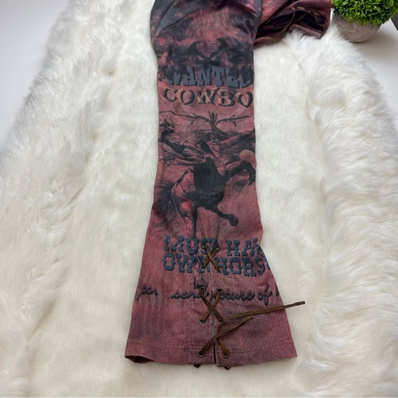 Bit & Bridle Cowboy Wanted Long Sleeve Shirt Size L - Picture 5 of 10